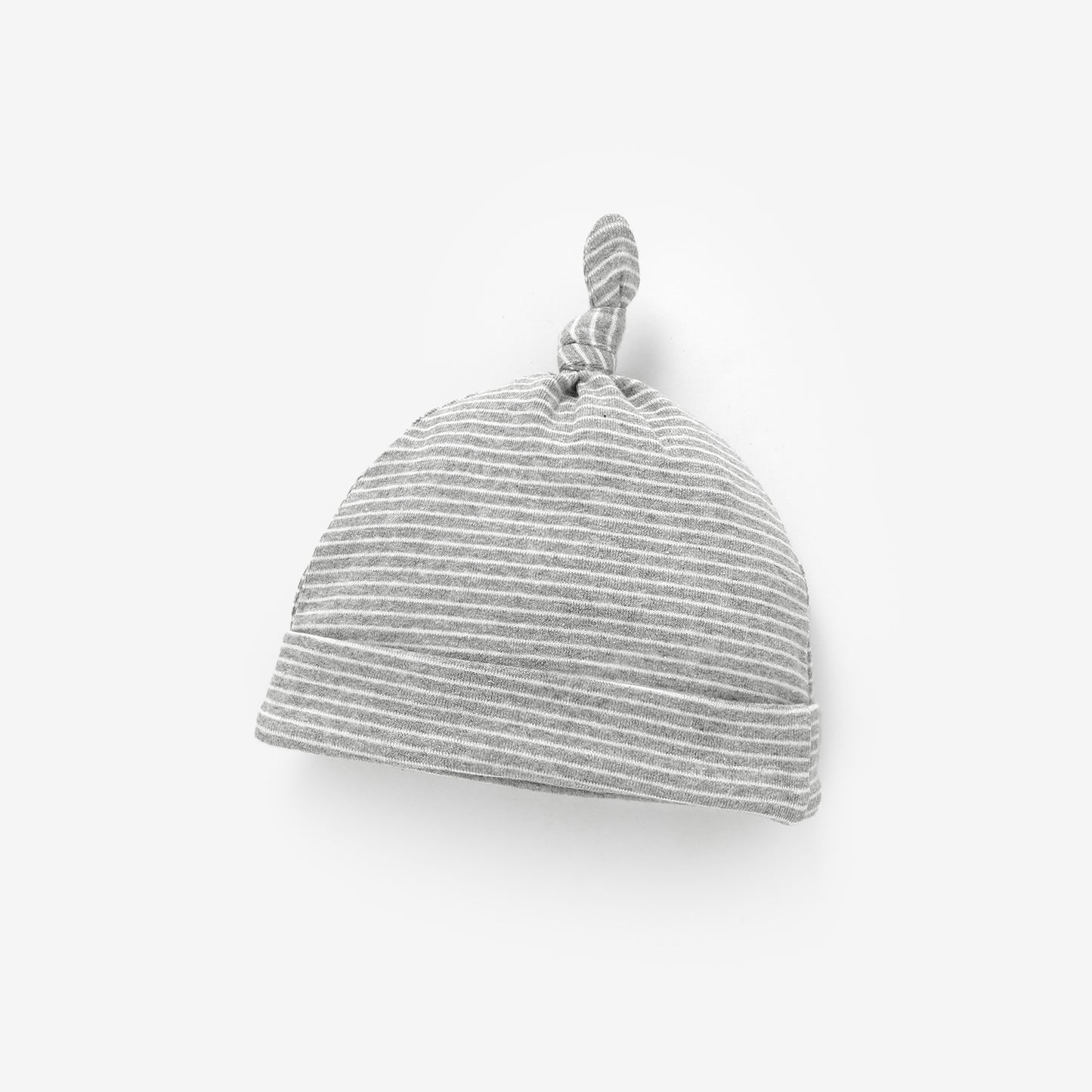 Hat Organic Cotton in Light Grey Stripes