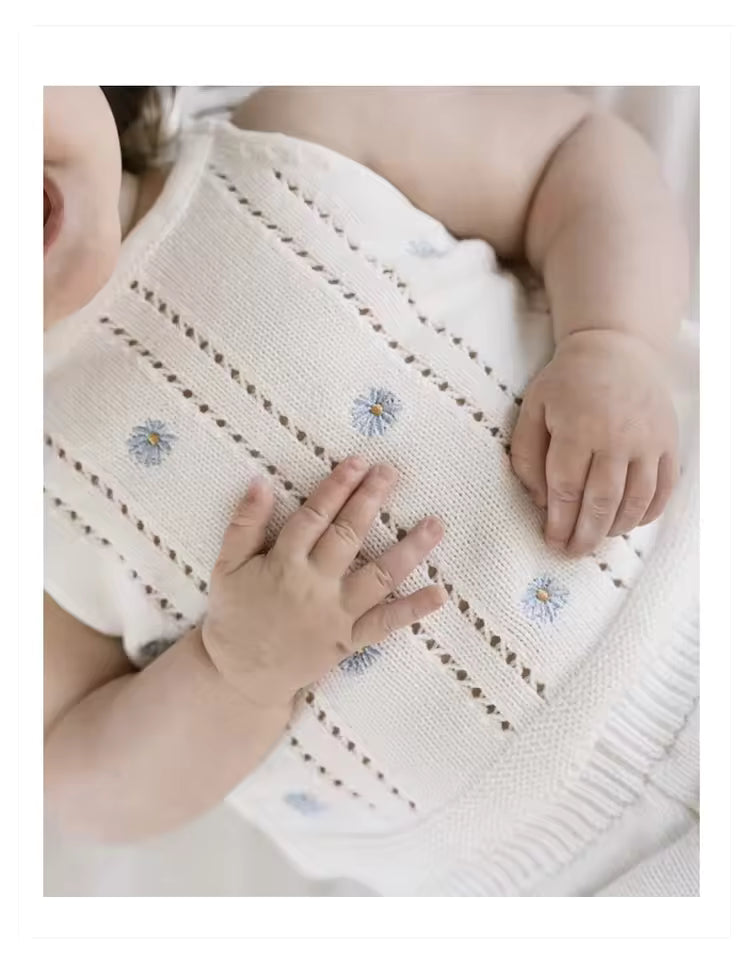 White Daisy Romper