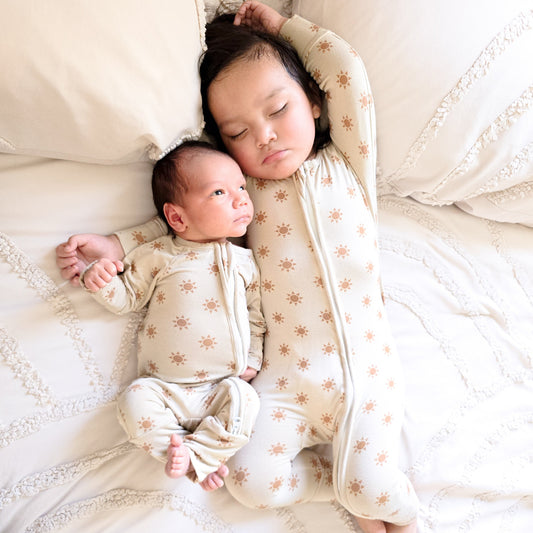 Peek-A-Poo Bamboo Pajama in Sunshine