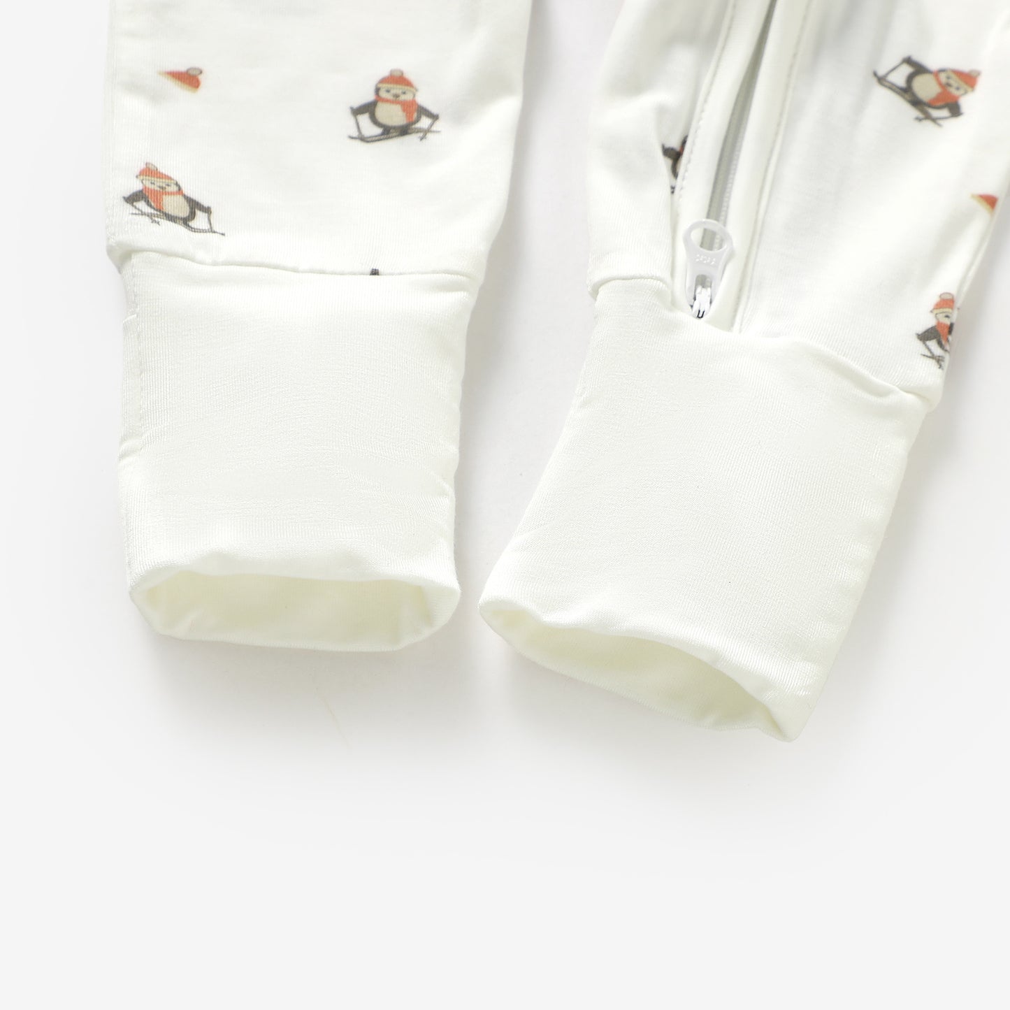 Peek-A-Poo Bamboo Pajama in Ski Penguin