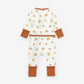 Peek-A-Poo Bamboo Pajama in Pumpkin