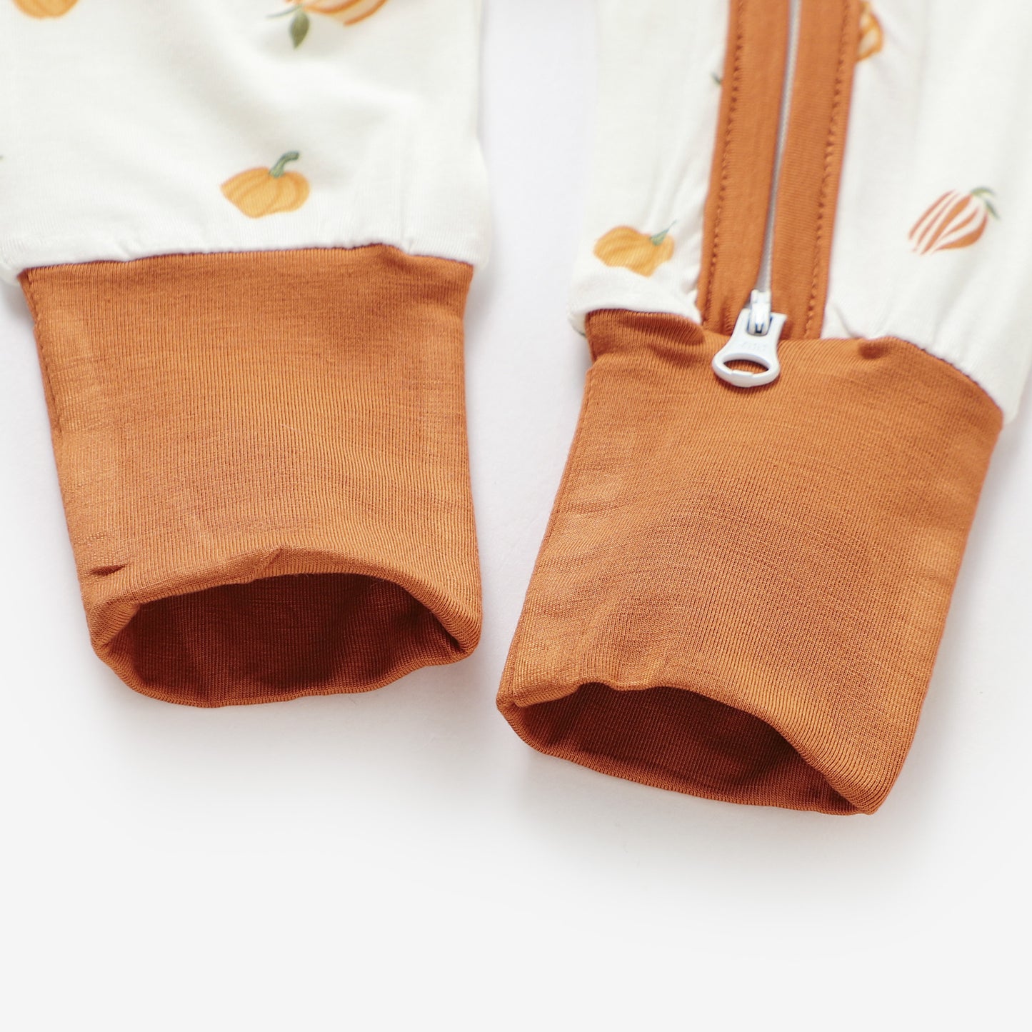 Peek-A-Poo Bamboo Pajama in Pumpkin