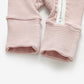 Organic Cotton Striped Peek-A-Poo Pajama in Pink