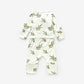 Peek-A-Poo Bamboo Pajama in Olives
