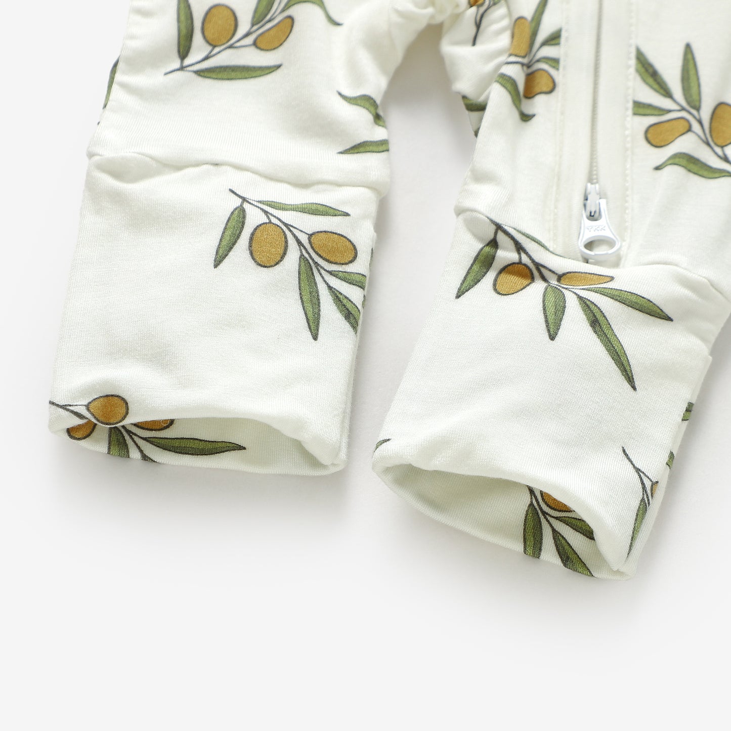 Peek-A-Poo Bamboo Pajama in Olives