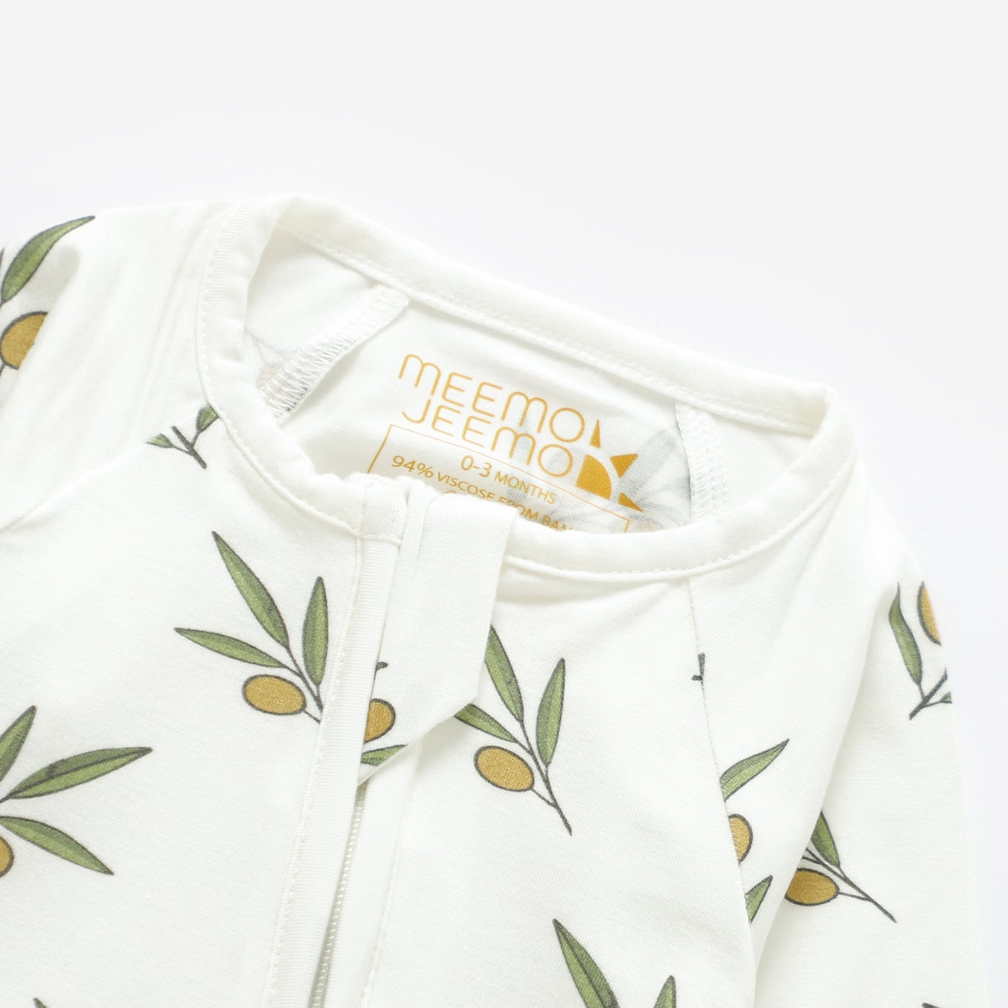 Peek-A-Poo Bamboo Pajama in Olives