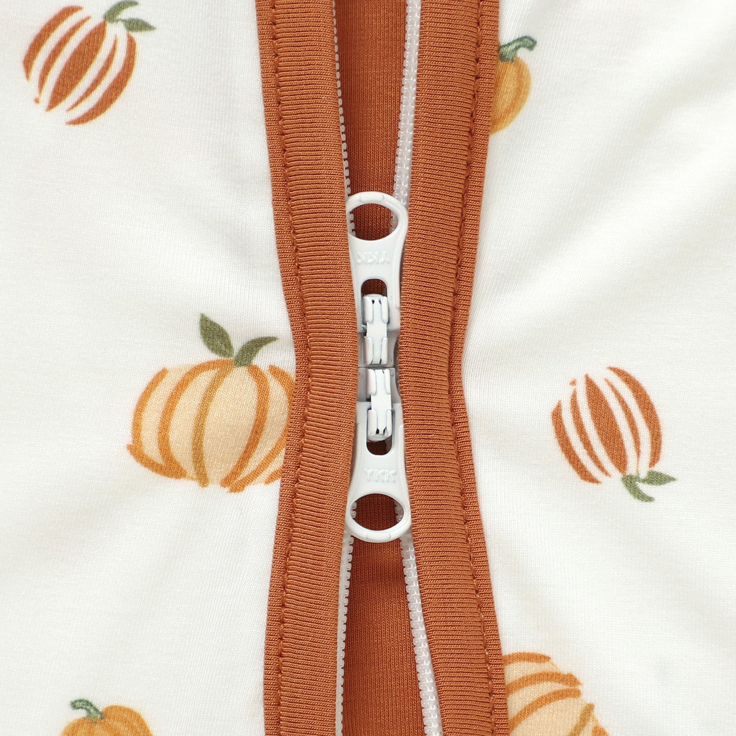 Peek-A-Poo Bamboo Pajama in Pumpkin