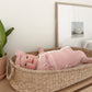 Organic Cotton Striped Peek-A-Poo Pajama in Pink