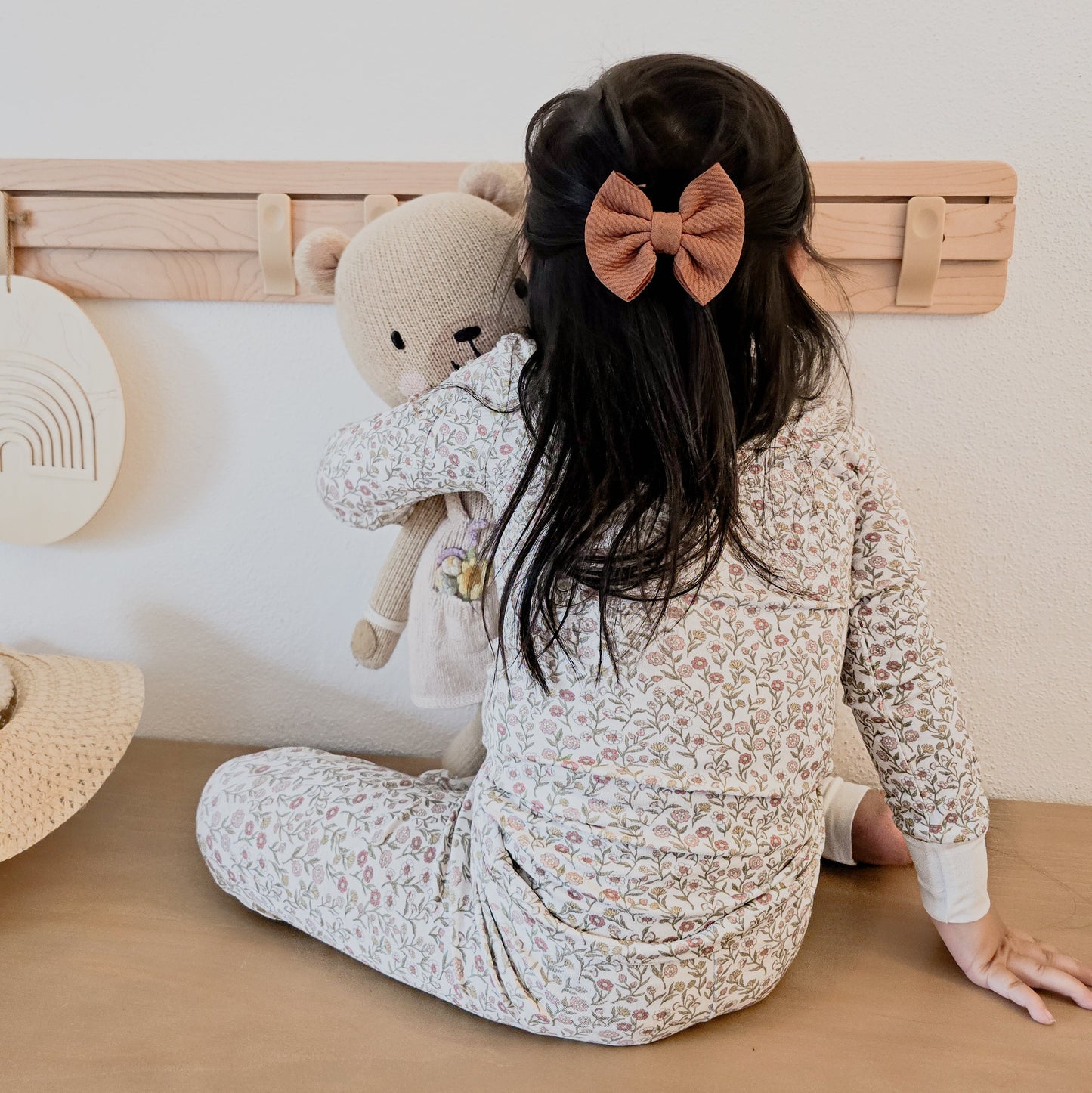 Peek-A-Poo Bamboo Two-Piece Pajama in Wildflower