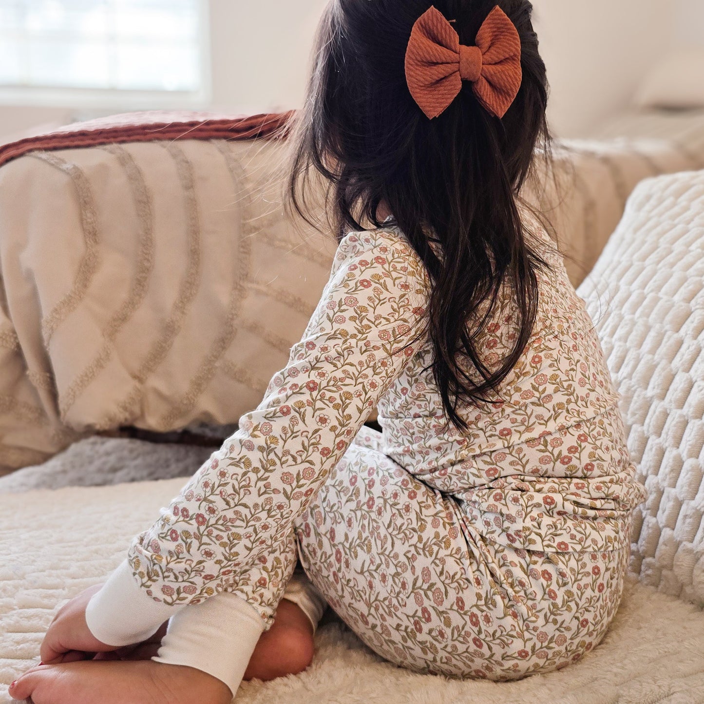 Peek-A-Poo Bamboo Two-Piece Pajama in Wildflower