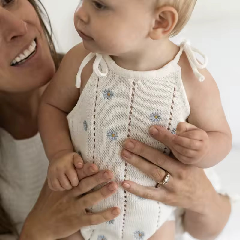 White Daisy Romper