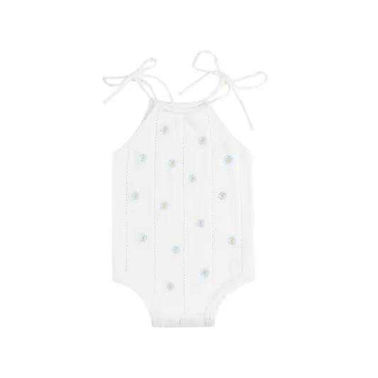White Daisy Romper