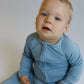 Peek-A-Poo Bamboo Pajama in Blue
